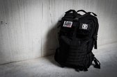 Tuff Guy - Tactical Backpack 45L - Black - Unisex Sport Tas - Perfect voor Fitness, Bodybuilding, Powerlifting, Gewichtheffen en Crossfit