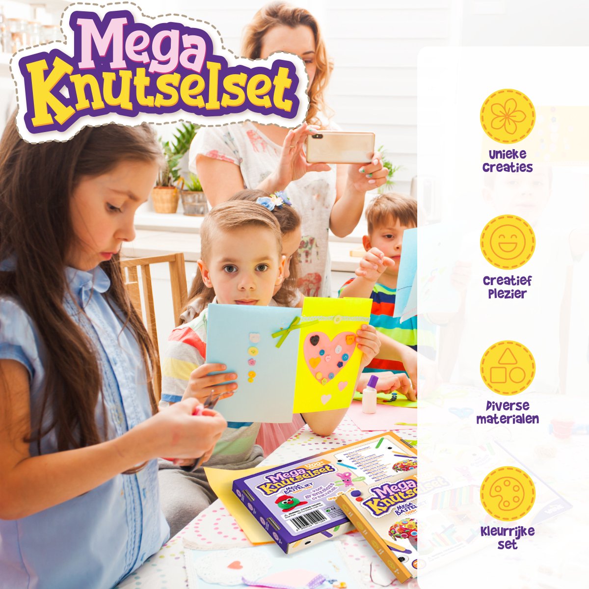 VAIVE Knutselset voor Knutselen Meisjes - Creatief Speelgoed voor Kinderen - Knutselset - Knutselkoffer - Knutselpakketten — afbeelding 3