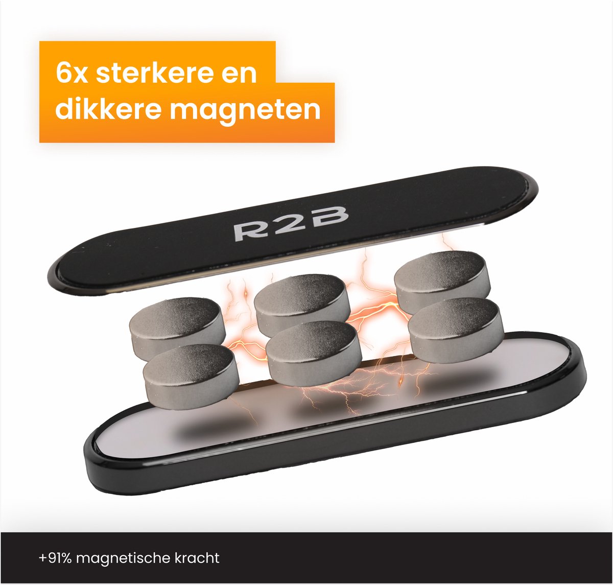 R2B Magnetische Telefoonhouder Auto - Dashboard/Console - Telefoonhouders Auto - Gsm Houder Auto - Mobiel Houder Auto - Autohouder - Telefoon Houder Magneet - Auto Telefoonhouder - Phone Holder Car – foto 4