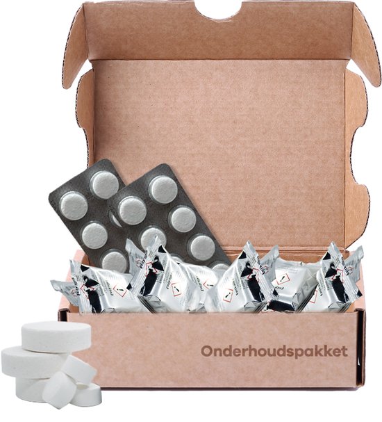 Foto: 20 stuks onderhoudspakket koffiemachinereiniger koffiemachineontkalker 10 stuks reinigingstabletten 10 stuks ontkalkingtabletten onderhoudset koffiemachine espressomachine