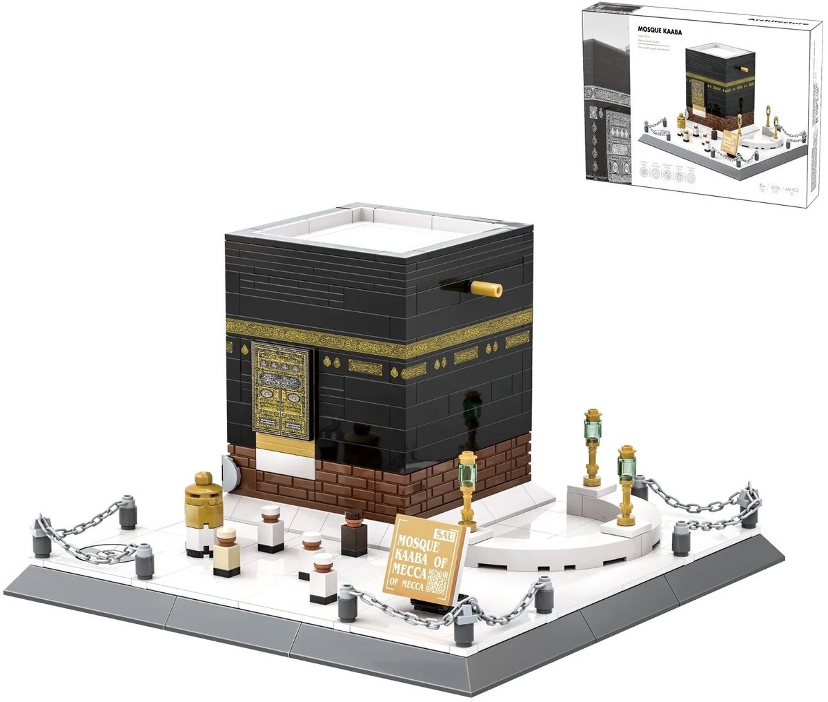 Kaaba blokken - Islamitische speelgoed bouwstenen - Educatief voor 6+ jaar