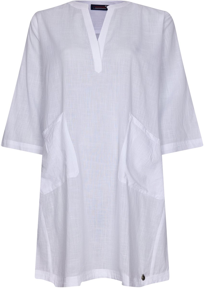Rebelle Cover-Up Beach Basics - Wit - Katoen - Maat 50