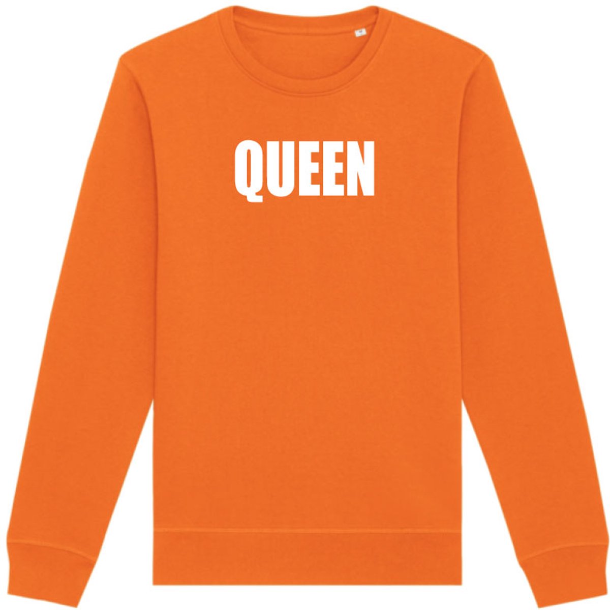 Sweater oranje S - Queen - soBAD. - Koningsdag - Unisex - Oranje - Voetbal - Nederland