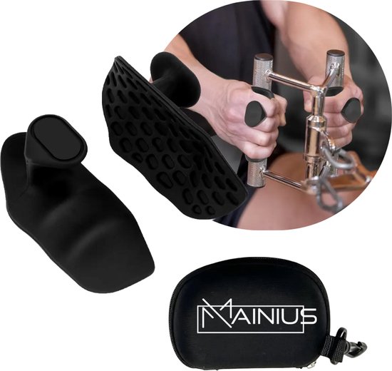 Grips voor krachtsport, antislip siliconen gym grips, ergonomische gripbekleding, krachtsport, dames en heren, gymhandschoenen voor krachttraining