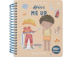 Little Dutch Aankleedboek Dress Me Up - Rosa & Friends - Stickerboek - 24 pagina's - 12 stickerpagina's - Knutselen - Speelgoed kinderen - Voor meisjes en jongens