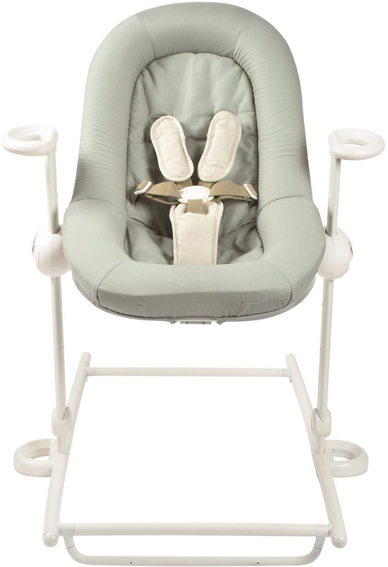 Béaba Sitter Relax Up & Down Plus - 4 Verstelbare Hoogtes - Tem 9 kg / 9 maanden - Inclusief Zitverkleiner - Seagrass - Wipstoel van Beaba — afbeelding 4