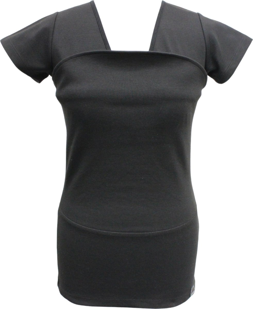 Bol.com Womboo Buidelshirt - Vrouw - Maat M - Zwart aanbieding