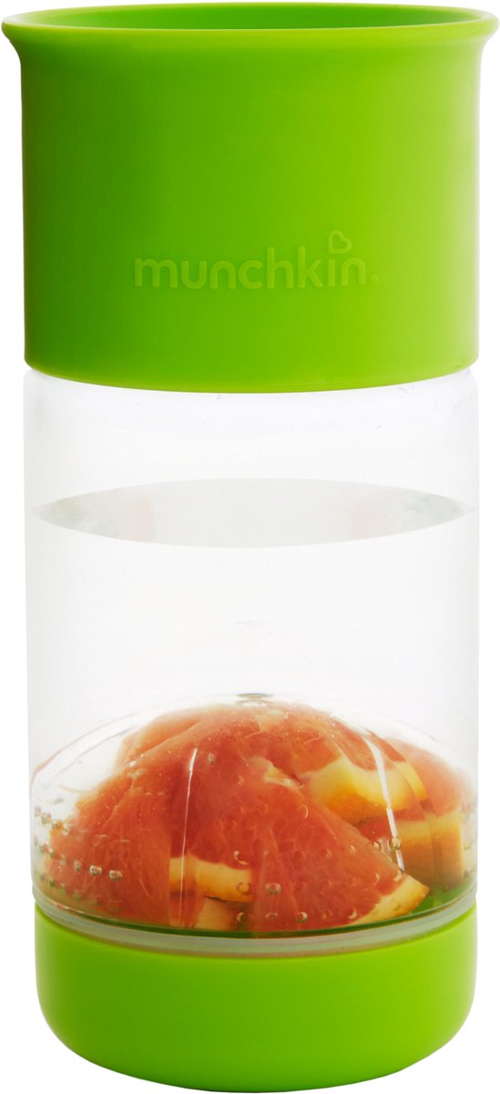 Goedkoopste Munchkin Miracle Fruit infuser Drinkbeker - Groen - 414 ml - Munchkin Drinkbeker met fruit