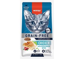 Wanpy - Kitten - Kattenvoer - Droogvoer - Kip - 1.5 kg - Graanvrij