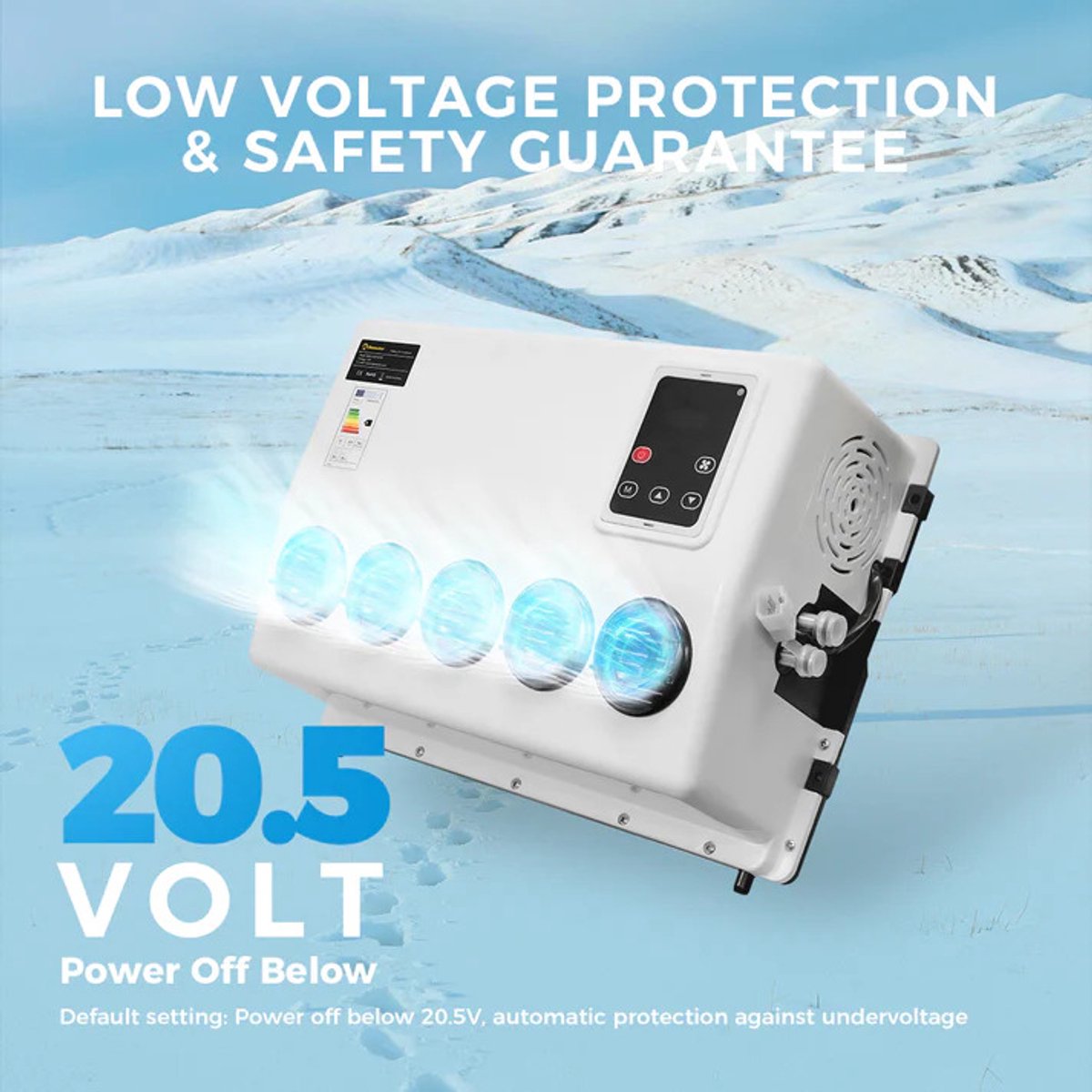 Airconditioner - Air conditioning - 10000 BTU - 150-500m³/u - 1-3KW - 12V Efficiënte Koeling - Met Afstandsbediening - Voor RV - Camper -Vrachtwagens - Boten — afbeelding 12