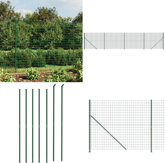VidaXL Draadgaashek Met Flens 2,2x10m Antraciet - Stevig Tuinhek En Omheining
