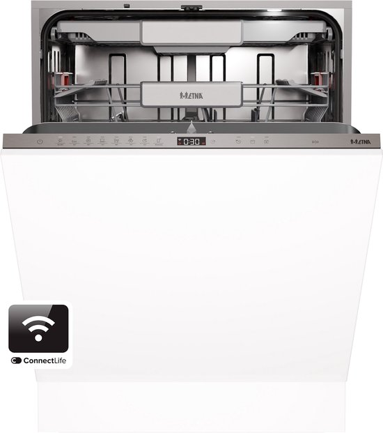 ETNA VW938CP – Volledig geïntegreerde vaatwasser – 16 couverts – Energieklasse A – 10% – 38 dB – FanDry – ConnectLife – Automatische deuropening – 60 cm