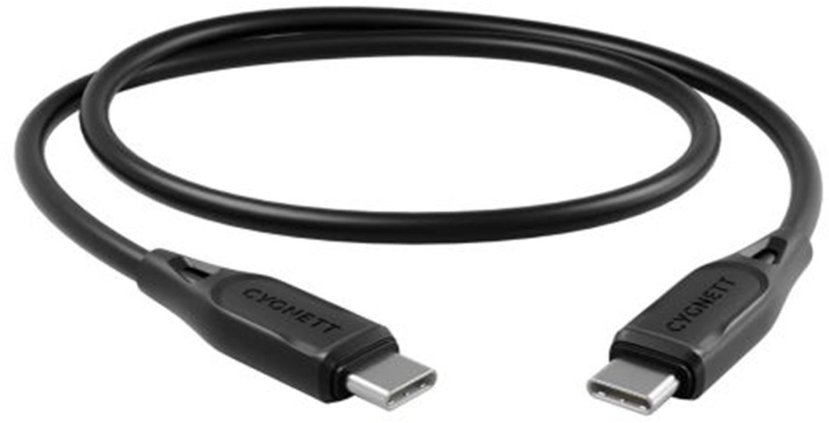 Cygnett USB-C naar USB-C Kabel 1 Meter - Zwart