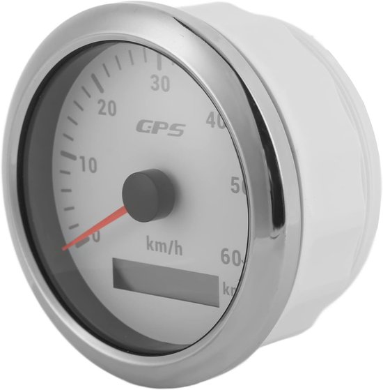Voor Auto Vrachtwagen Boot 85 Mm Auto GPS Snelheidsmeter Boot Snelheid Meter Meter 60 Km H 120km H Snelheidsmeter For Motorfiets Truck Buggy Met Achtergrondverlichting 932v Color Ivory