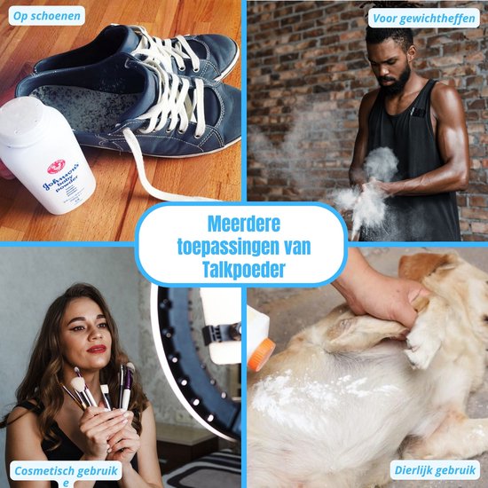 Online chemicaliën Talkpoeder 500 gram - Talkpoeder Volwassenen - Huidverzorging voor hem en haar - talkpoeder ongeparfumeerd - Talk poeder kopen onbewerkt van Online Chemicaliën — afbeelding 2