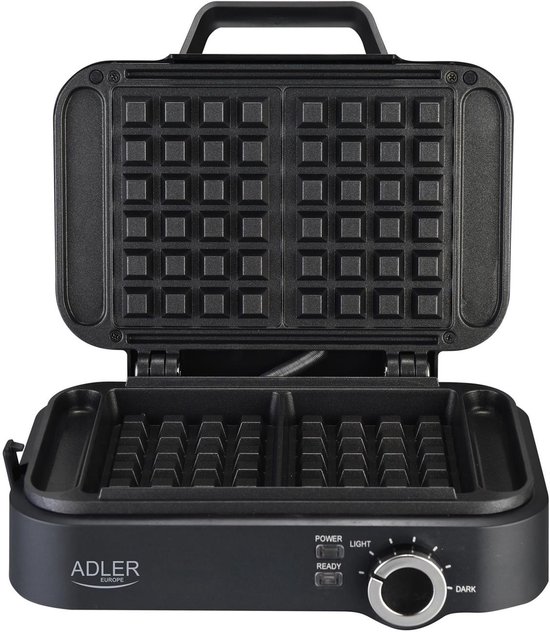 Adler AD 3065 - Wafelijzer - 2000W - Diepe Platen - Regelbare Thermostaat van Adler — afbeelding 2