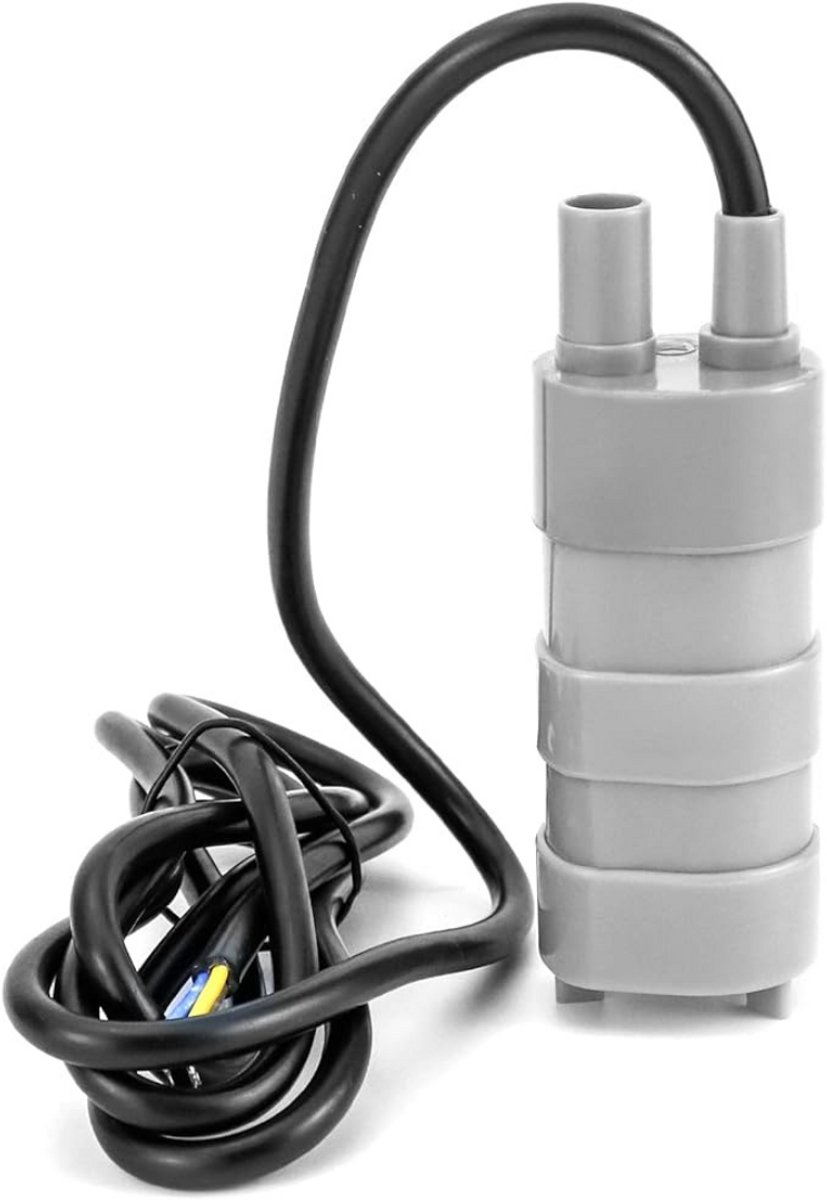 Zylo® Waterpomp 12V - Dompelpomp 12 Volt - Grijs - ‎4cm x 4cm x 11cm
