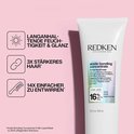 Masque liquide 5 min Redken Acidic Bonding Concentrate. 'Hydratation et brillance longue durée', 'Cheveux 3x plus forts', 'Démêlage 14x plus facile'.