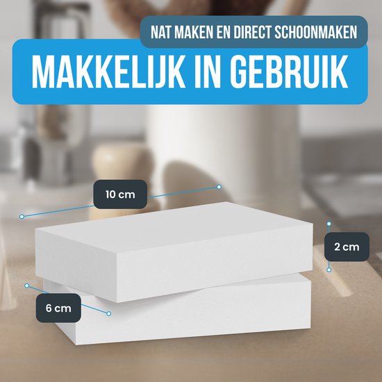 Strex Wonderspons 24 stuks - Melamine Spons - Schuursponsjes Krasvrij - Auto & Schoonmaak Spons - Vlekken Verwijderaar - Geschikt Voor Alle Oppervlakken