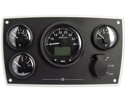 VETUS aluminium 12V CAN Motorpaneel type MPA | MPA34CANBS2