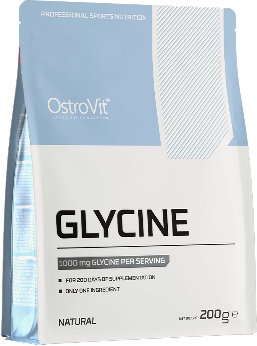 Goedkoopste Aminozuren - Glycine Poeder - 200g - OstroVit - Neutraal