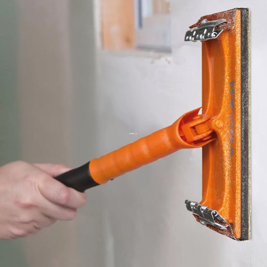 HANDY - Telescoopsteel 112-200 cm + Schuurblok 210x105 mm | Perfect voor Schuur- & Schilderklussen