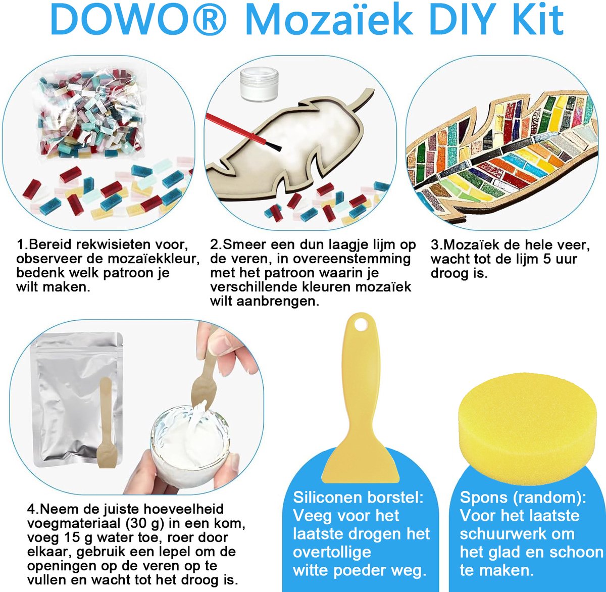 2 sets mozaïek vaas kit: handgemaakte mozaïek bloemenvaas, moderne