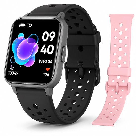 Twenty4seven® Smartwatch Kinderen & Volwassenen - Kinder Sport Horloge - Met Slaapmonitor, Stappenteller & Hartslagmeter en Meer