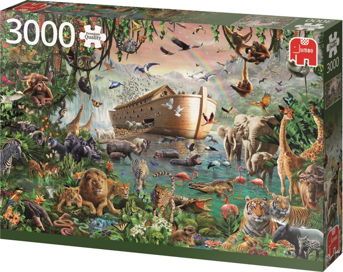 halen diefstal Reiziger Jumbo Premium Collection Puzzel Ark van Noah - Legpuzzel - 3000 stukjes |  bol.com