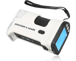 Zakmicroscoop - Draagbare Mini Microscoop - Compacte Handmicroscoop voor Kinderen en Studenten - Ideaal voor Microbiologische Observatie, Thuisstudie en Onderwijs