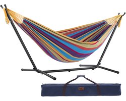 Vivere Dubbele Hangmat met Standaard - Tropical