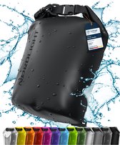 NORDLIGHT Dry Bag en Waterdichte Tas - (2L, Zwart) Waterdichte verpakkingstas met rolsluiting en schouderriem | zwemmen, strand, kanoën, stand up paddling, duiken