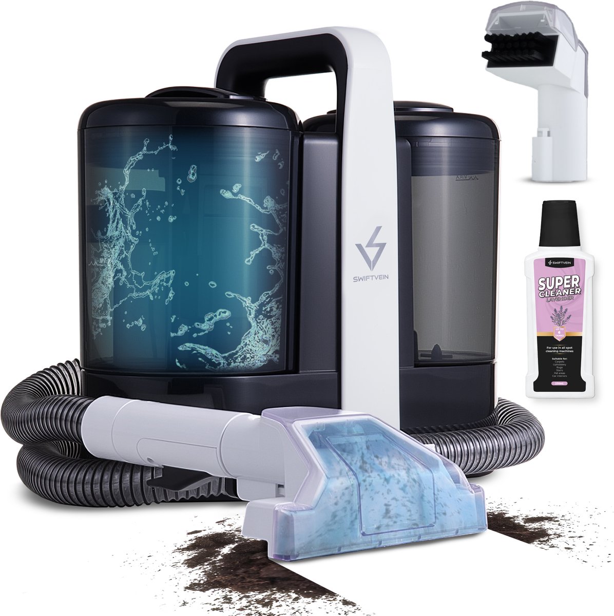 Swiftvein Vortex Tapijtreiniger - Vlekkenreiniger - Bank Reiniger, Meubelreiniger en Zetelreiniger
