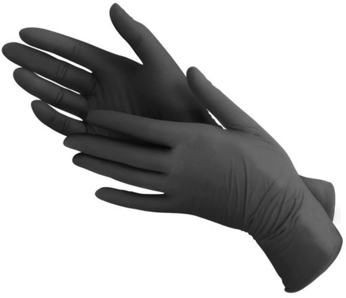 Goedkoopste Nitril Handschoenen Zwart Medium 100 Stuks