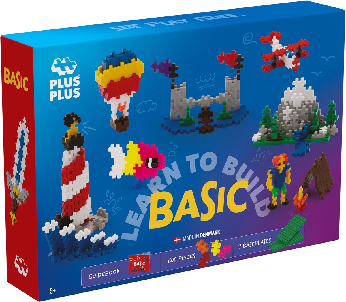 Plus-Plus Learn to Build 600 delige bouwset - 5008 - Bouwspeelgoed - Constructiespeelgoed - Set met bouwstenen - Vanaf 5 jaar — afbeelding 2