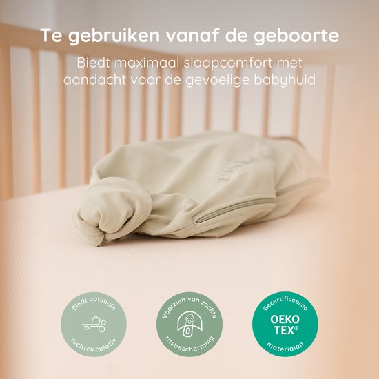 Puckababy Original Piep Inbakerslaapzak (0-3M) - Olive — afbeelding 5