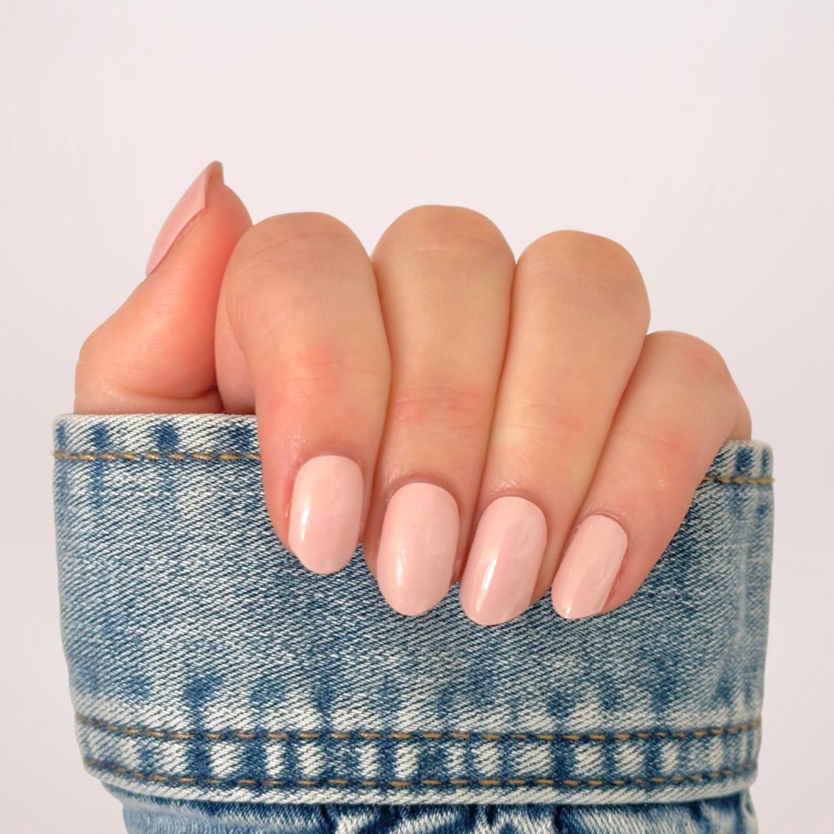 BIMA Nails - Gellak Nagel Stickers - Gel Nagel Wraps - Nail Art - UV lamp nodig - Soft Pink