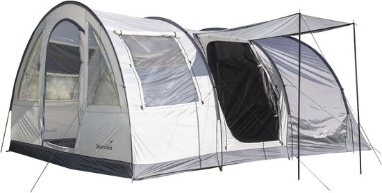 Ruime Tunneltent voor 5 Personen met Verduisterde Slaapcabine en Waterdichte Tentvloer