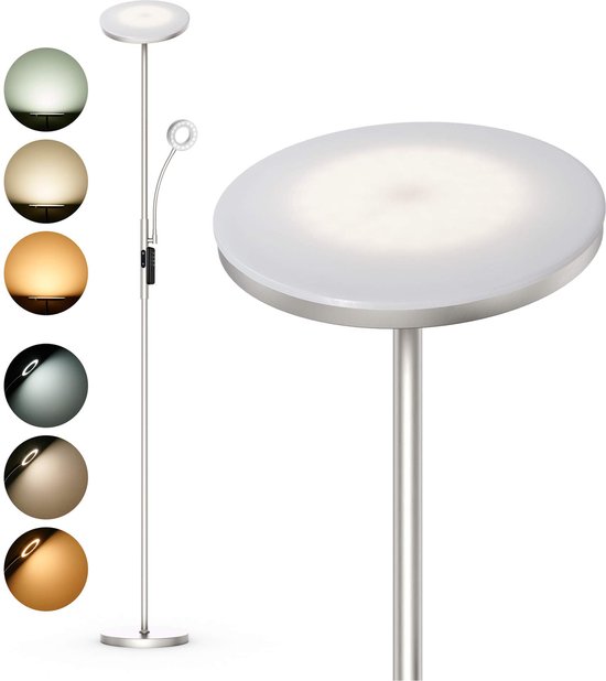 RGB hoeklamp, RGB-vloerlamp met kleurverandering, met Bluetooth-app en afstandsbediening, muzieksynchronisatie, 65 inch sfeerverlichting, 24-uurs timer, 398 doe-het-zelf modi (2 stuks