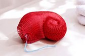 AfricanFabs® Afrikaanse spons / net sponge - traditionele SAPO spons / Ghanese scrub spons - Rood
