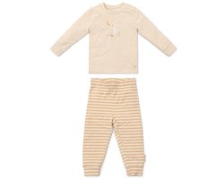 foto van Little Dutch Pyjama - Maat 86/92 - Pyjama kinderen Jongens & Meisjes - Beige - Night Baby Goose