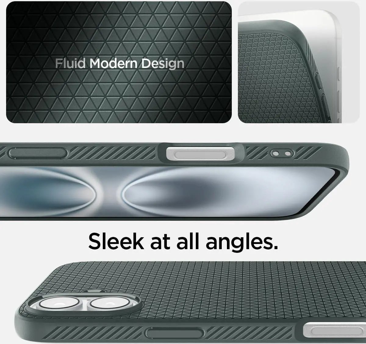iPhone 16 Plus hoesje flexibel TPU groen, schokabsorberend met Air Cushion, matte afwerking, dun en stevig - Afbeelding 5