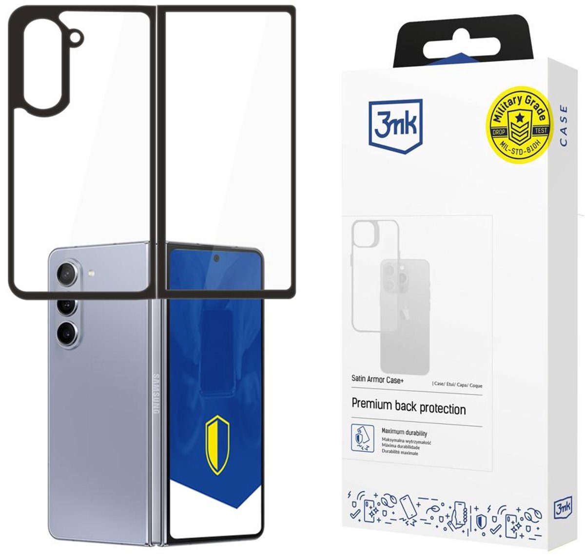 3MK Satin Armor Case+ Fold mobiele telefoon behuizingen
