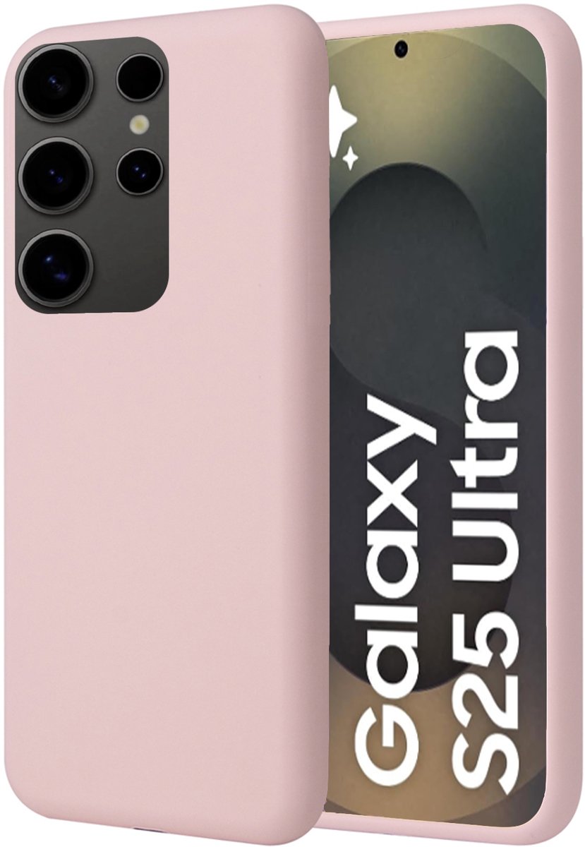 Hoesje geschikt voor Samsung Galaxy S25 Ultra - Mat Back Case Roze