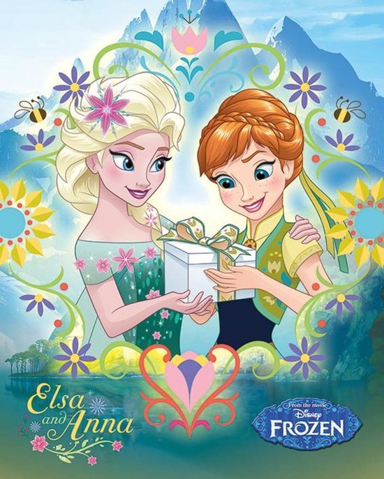 Frozen Anna En Elsa Cadeau Poster 40x50cm