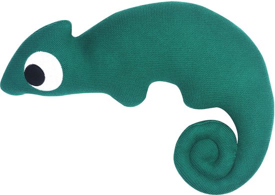 Kindsgut gebreide knuffel van 100% katoen – kameleon – OEKO-TEX®