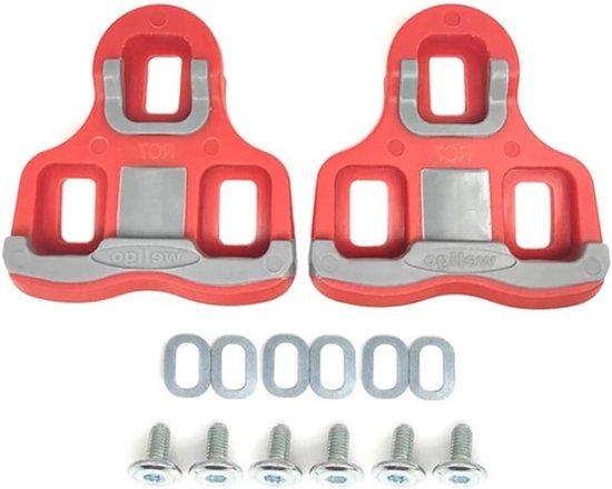 Tacobey Grip FietsCleats compatibel met Look Cleats, indoor outdoor fietsen en racefiets, schoenplaatset, compatibel met Keo Structure & Keo pedalen met grip, zwart