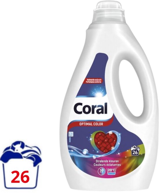 Coral Vloeibaar Wasmiddel Optimal Color - 1.17 L (26 wasbeurten)
