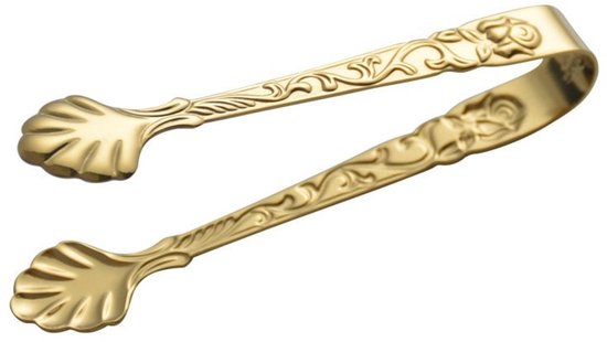 Mini vuurtang, 6 stuks suikertang voor geflambeerde bowl, kleine suikertang roestvrij edelstaal, zilver, 3,5 x 14,5 cm
