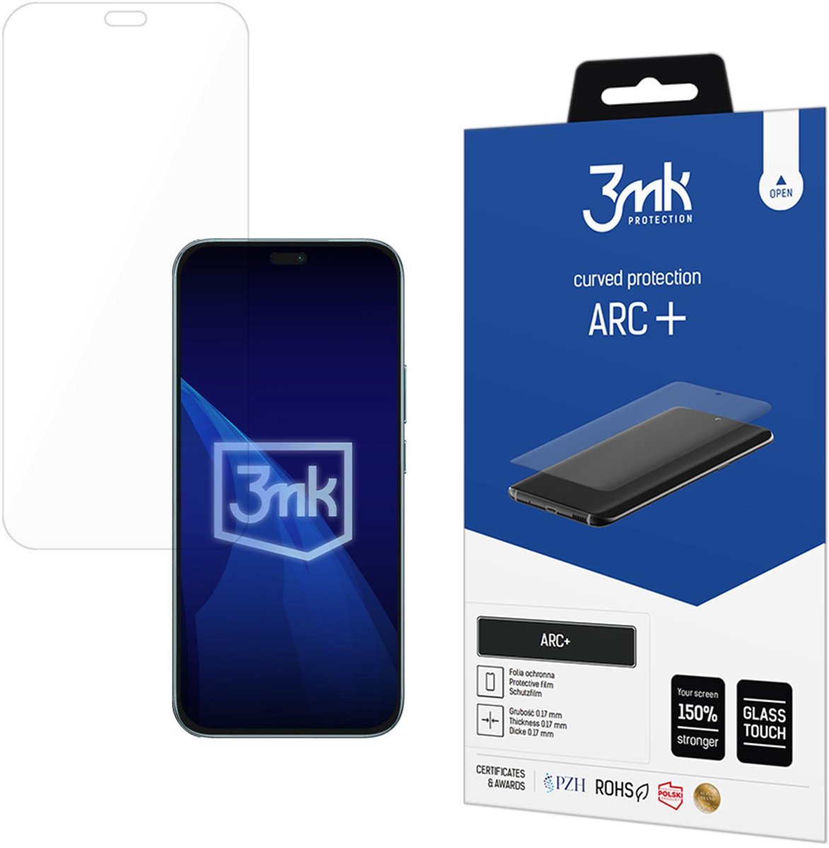 3Mk Arc+ Gehard Glas Voor Honor X8C Anti-Reflecterend Hoge Transparantie